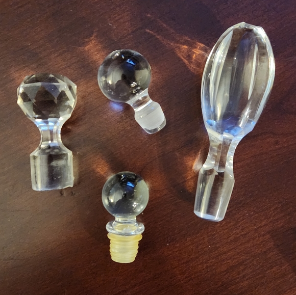 Vintage Dining 4 Vintage Crystal Bottle Stoppers Poshmark